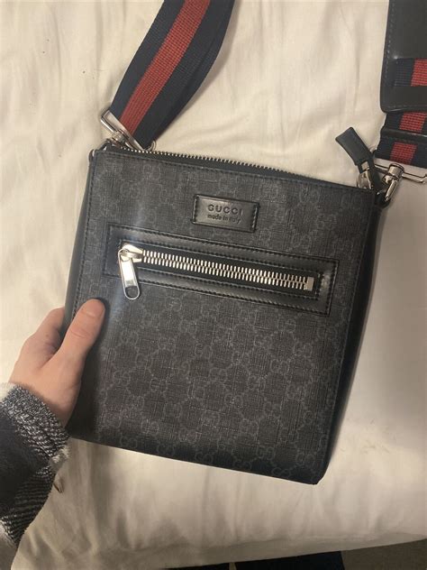 gucci classic messenger bag|authentic Gucci Messenger bag.